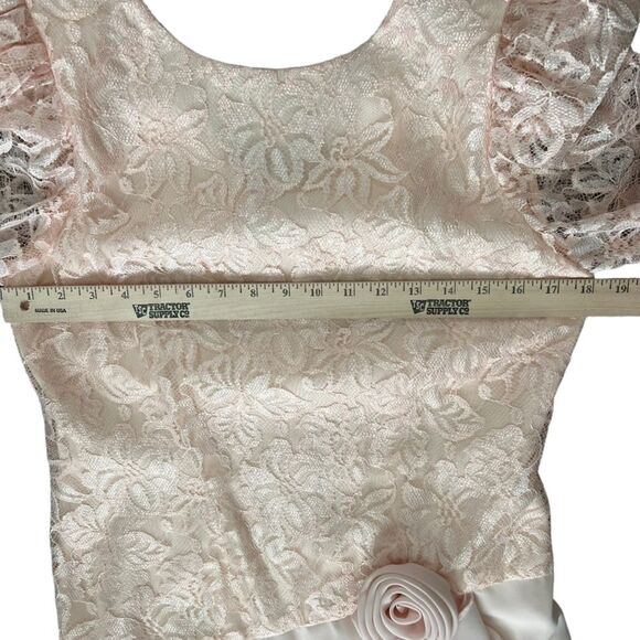 Vintage Barbara Chodos Michael Marcella Lace Dress Semi Formal Special Occasion - Picture 9 of 12